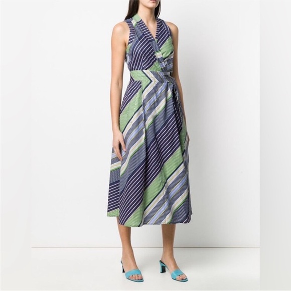Tory Burch Overprinted Wrap Dress - Picture 3 of 16